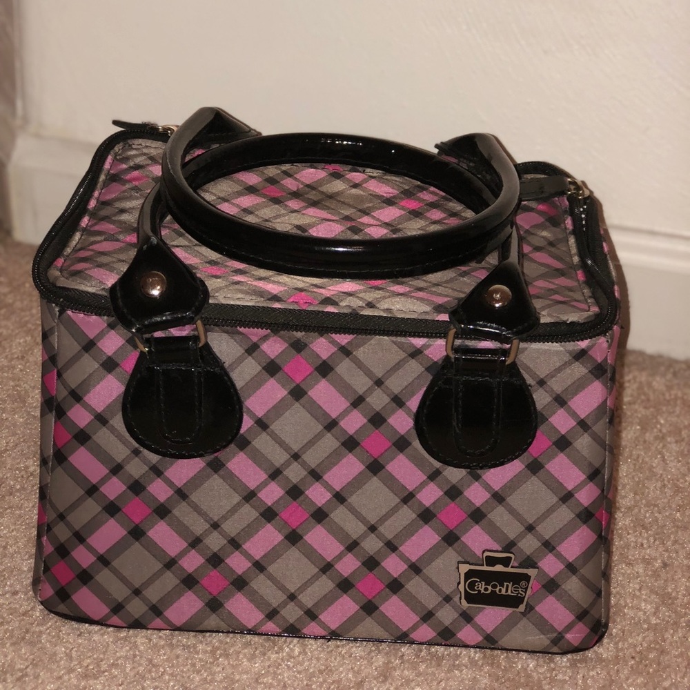 Plaid makeup case